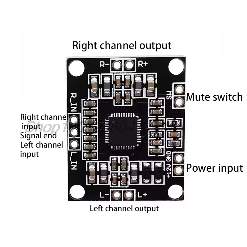 2*15W PAM8610 Digital Dual Channel Stereo Audio Amplifier DC7-15V Class D small stereo amp Mini Power Amplifier