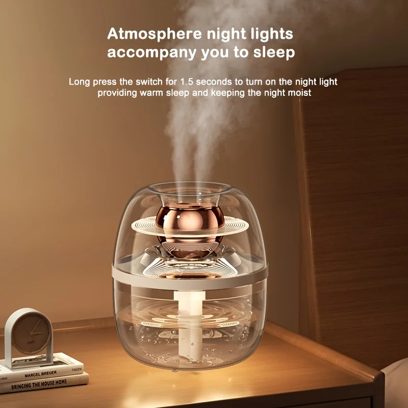 1pc, Dual-spray 101.44oz Humidifier USB Humidifier Large Capacity Water Tank, Suitable For , Office, Bedroom, With Silent Operat