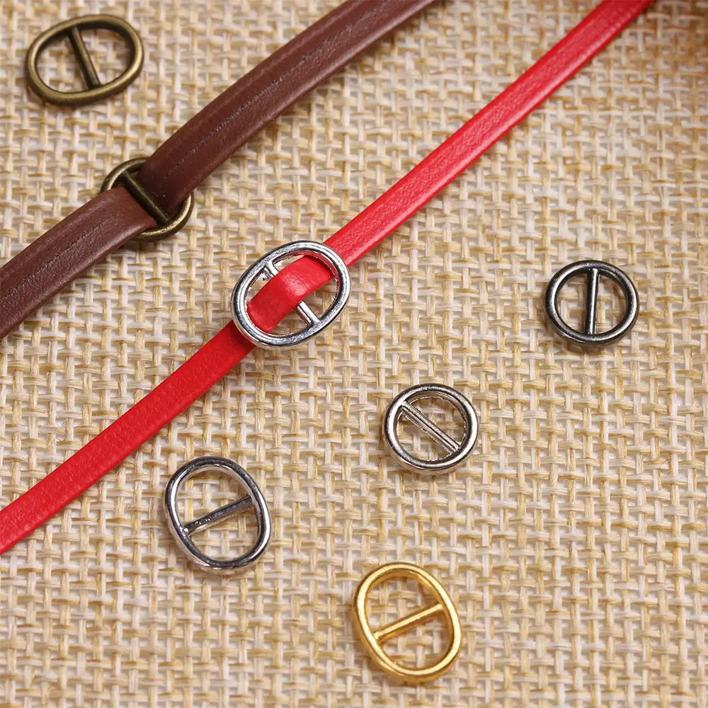 20/40Pcs 5mm/6mm Mini Ultra-small Tri-glide Belt Buckles for Doll Bags Metal Buckles DIY Doll Buttons Shoes Accessories