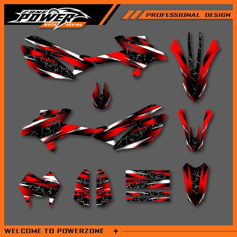 Powerzone Graphics Decals Sticker Kits For BETA RR 50 2011 2012 2013 2014 2015-2020 Motorcycle Backgrounds Number Name Custom