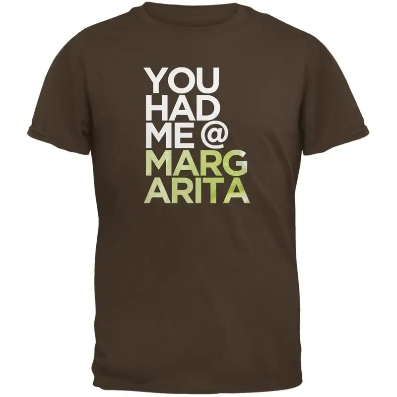 

Коричневая футболка для взрослых Cinco de Mayo You Had Me at Margarita