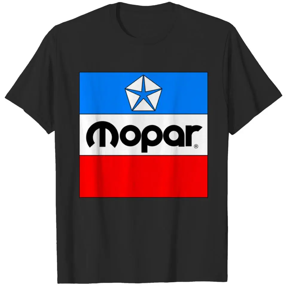 Classic Mopar Block Logo - Mopar - T-Shirt Short Sleeve Cotton T-Shirts