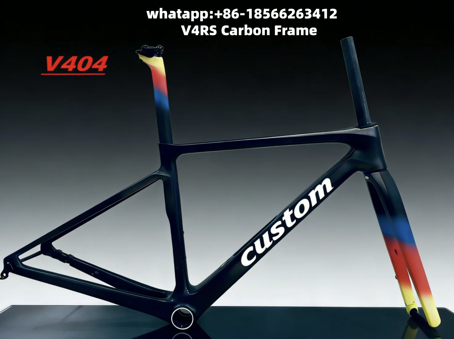 

V4RS Super light Frame Carbon Fiber Road Bicycle All-rounder Road Bicycle High Performance Disc Brakes DIY Logo