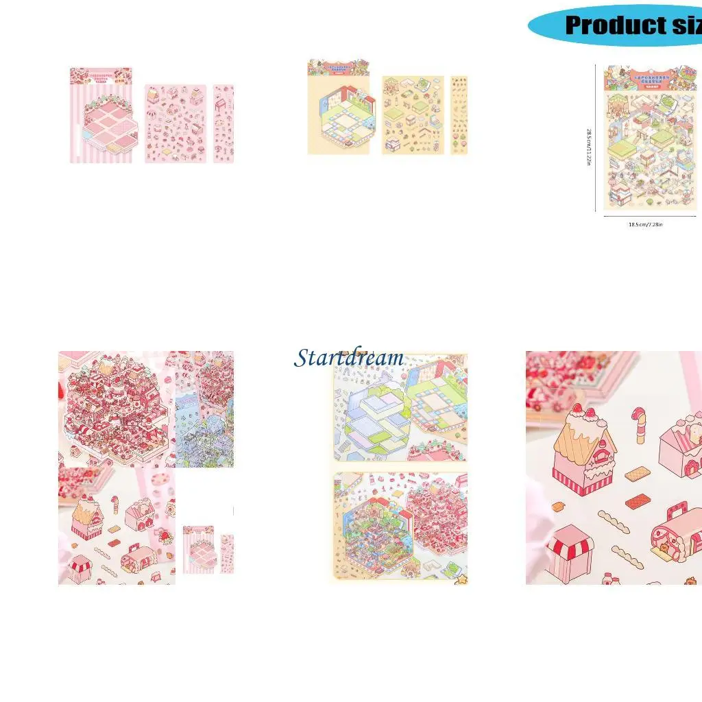 

DIY Scene Make Sticker Miniaturized Landscape Sticker for Craft Decoration K92C