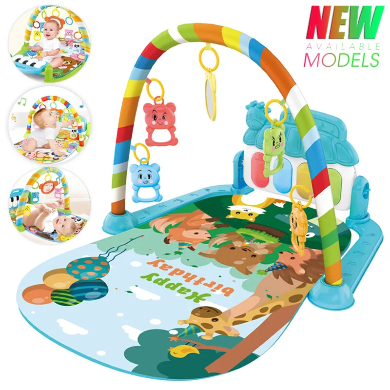 Baby Music Activity Gym Rug Play Mat Newborn Carpet Pedal Piano Keyboard Infant Fitness Rack Playmat Crawling Game Pad Toys Gift