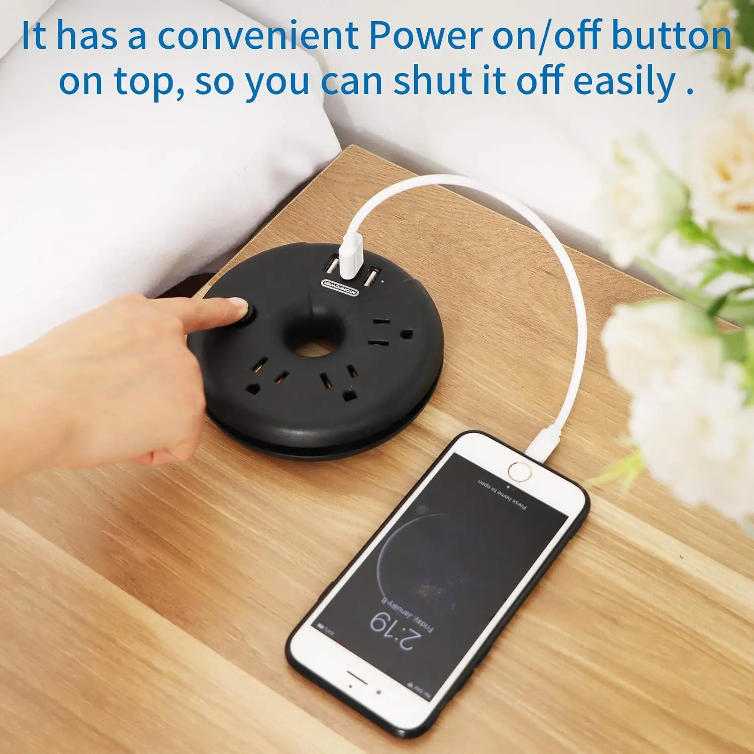 NTONPOWER nám kolíček cestovní energie svléknout se 3čepel outlets 3čepel USB porty vícenásobné sockets chytrý plug15ft prodloužení šňůra sit' filtr nástrčkový