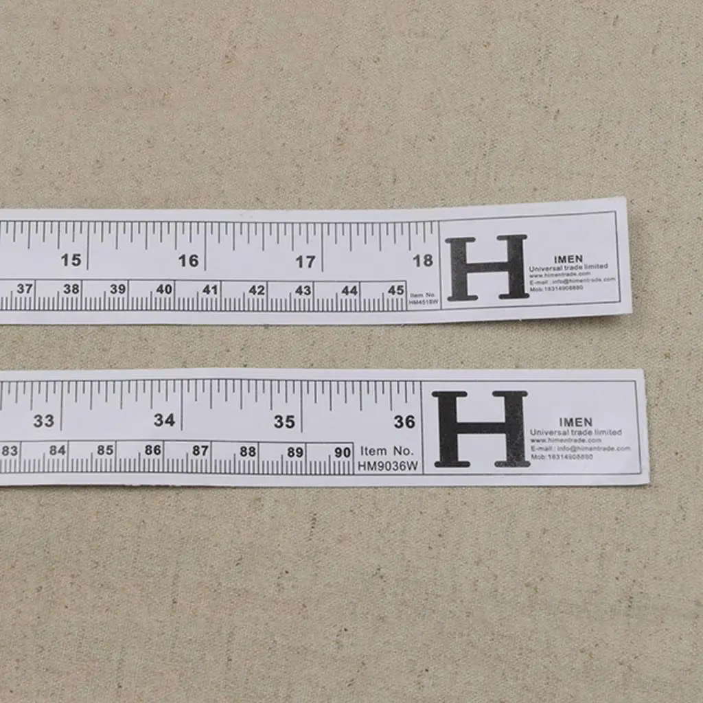 Workroom Craft Tools 90cm Adhesive Metric Tape Measure Silver Ruler for Sewing Machine