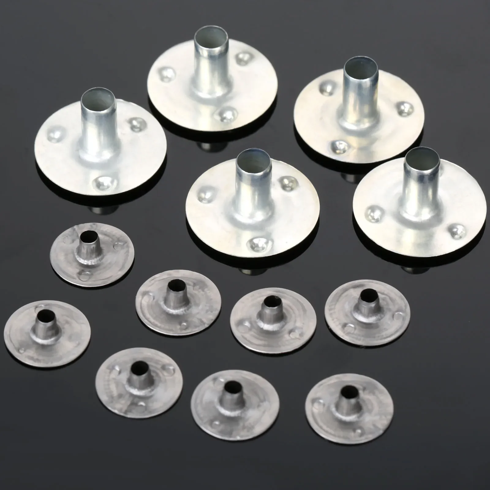 100Pcs Candle Wick Durable Sustainer Wick Carry Holders Tabs Tool Craft DIY Silver For Waxed Candle Making Gift 12.5/20mm