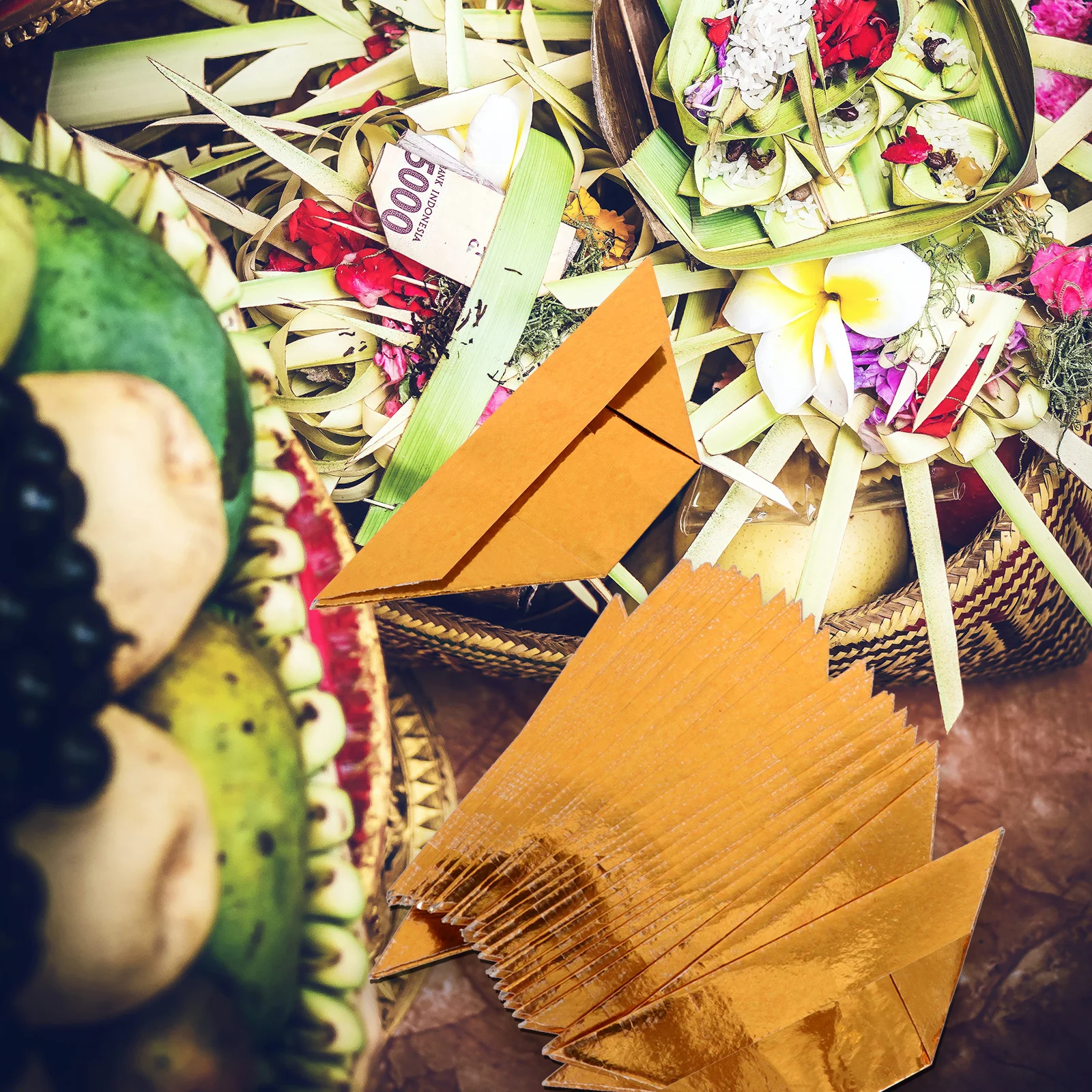 400 قطعة ورقة قابلة للطي سبائك الذهب اليدوية العبادة DIY بها بنفسك لوازم حرق قبر كنس يوم سلف تحية العبادة سبيكة ذهبية