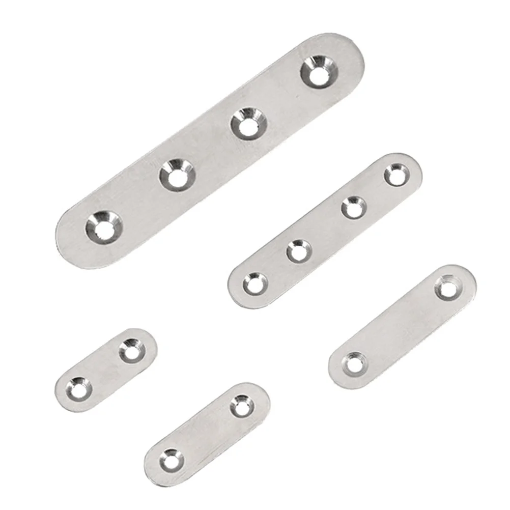 Straight Steel Brace Corner Brace Straight Metal Corner Bracket Mending Corner Brace Rust Proof Wardrobe Cabinet Hardware