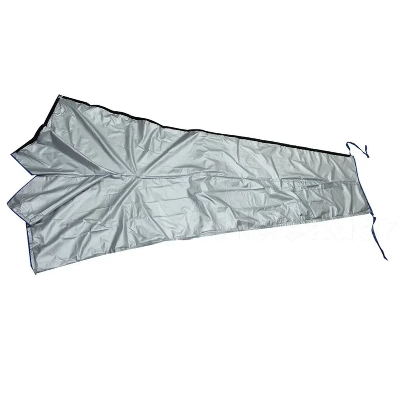 420D Waterproof Black Sail Cover Mainsail Boom Boat Cover Anti UV Sunshade Boom Sail Cover 8-9Ft 9-10Ft 10-11Ft 11-12Ft 12-13Ft