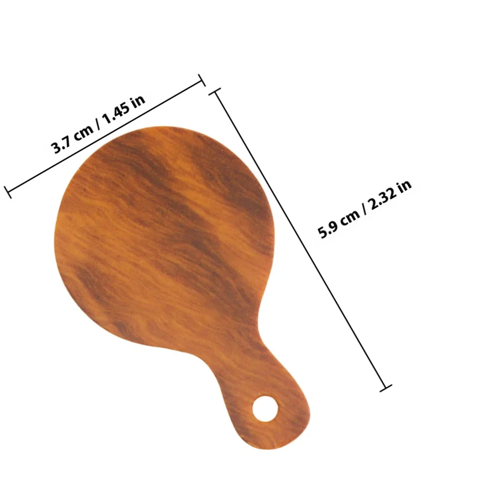 10pcs Miniature Wooden Cutting Boards Round Bread Tray For Diy Mini House Decor Craft Kitchen Scene Accessory Simulation Tools