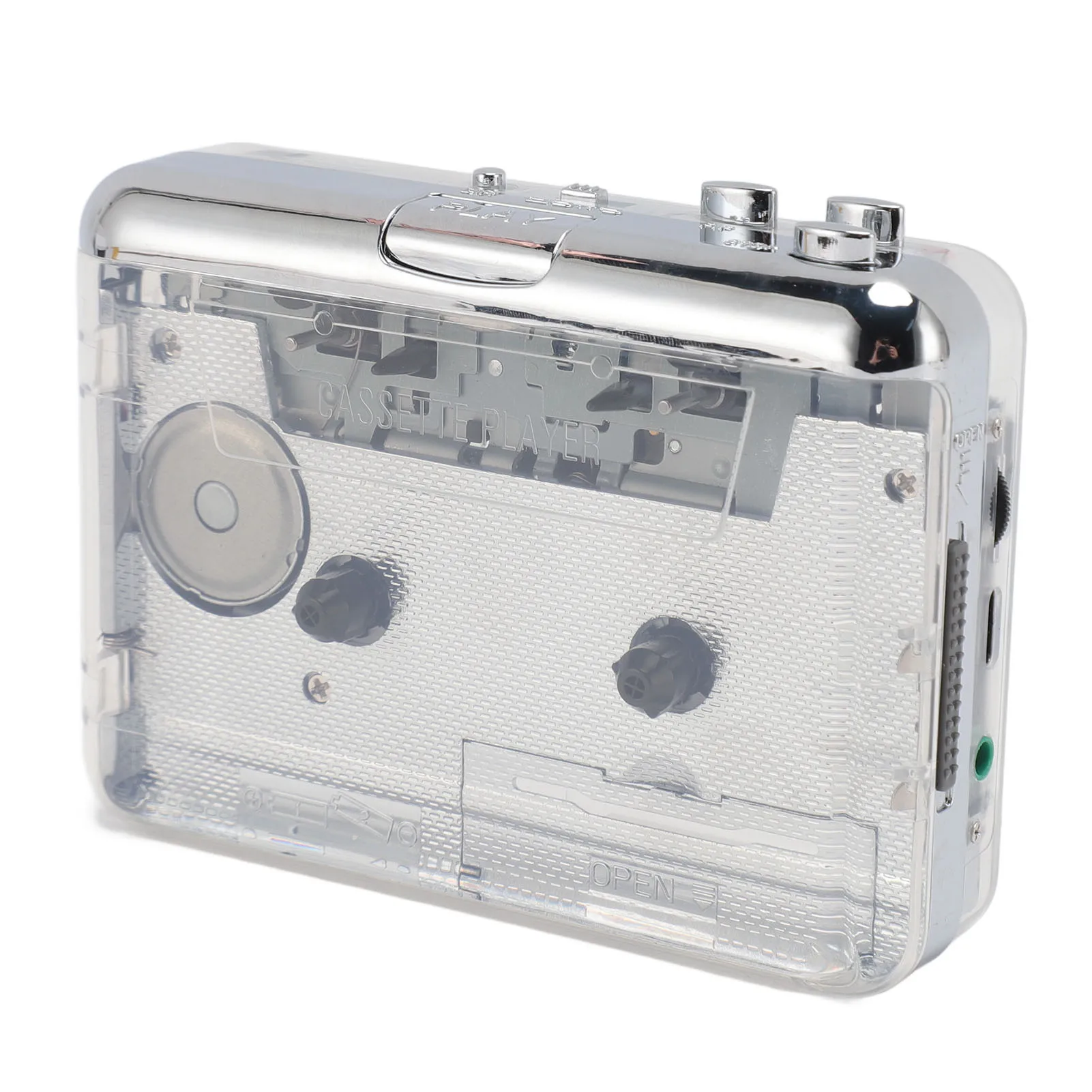 Cassette to MP3 Converter Multifunctional Stereo Sound 3.5mm Jack Portable Tape Player for Home Travel Park Portable Tape Player