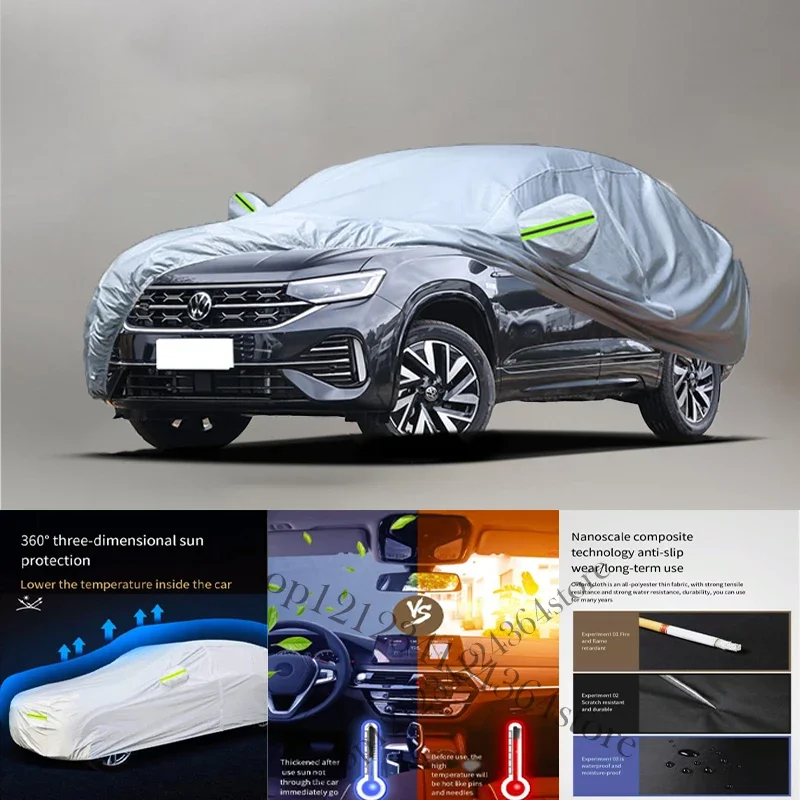 

For Volkswagen TAYRON fit Outdoor Protection Full Car Covers Snow Cover Sunshade Waterproof Dustproof Exterior Car cover