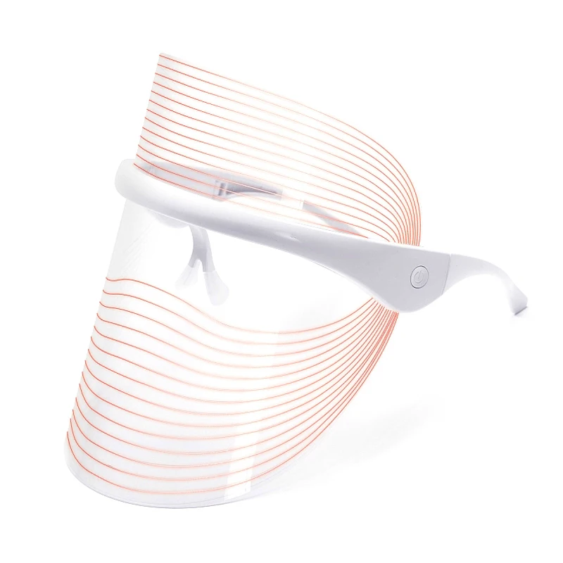 3-Color Light Emitting Diode Mask Neck Massager Neck Wrinkle Firming Beauty Device for Face and Neck Firming and Rejuvenation