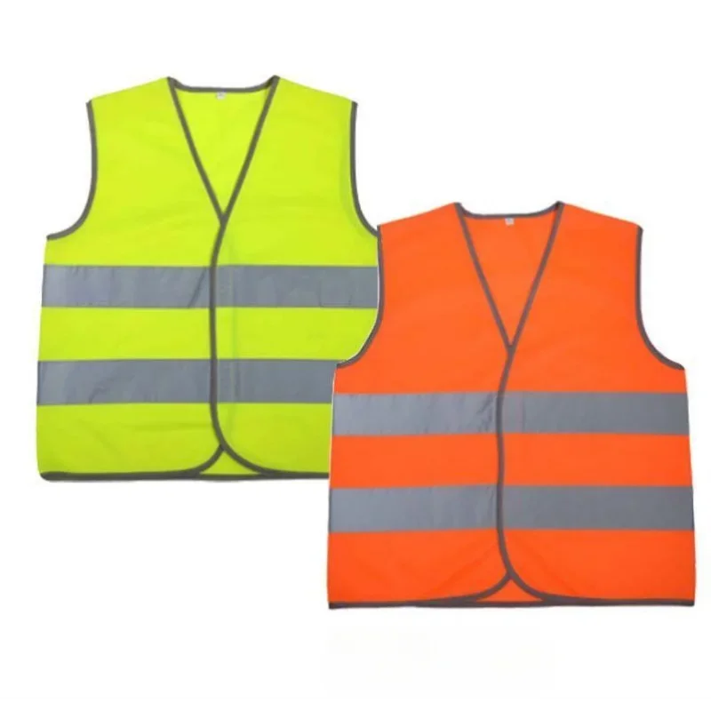 Kids Reflective Vest Fluorescent Yellow Safety Vest High Visibility Clothing For Children Safe Traffic Student Security Clothes