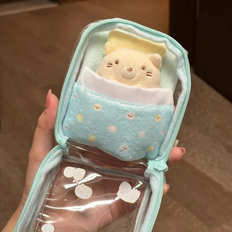 Kawaii Cute Sumikkogurashi Crossbody Small Bag Doll Storage Display Bag Pvc Transparent Badge Display Bag Cartoon Gift for Girls