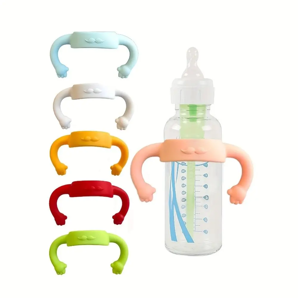 NEW Multi-functional Bottle Handle Easy Grip Soft Normal Neck Bottles Anti Breakage Silicone Handle Sleeve Infant Care