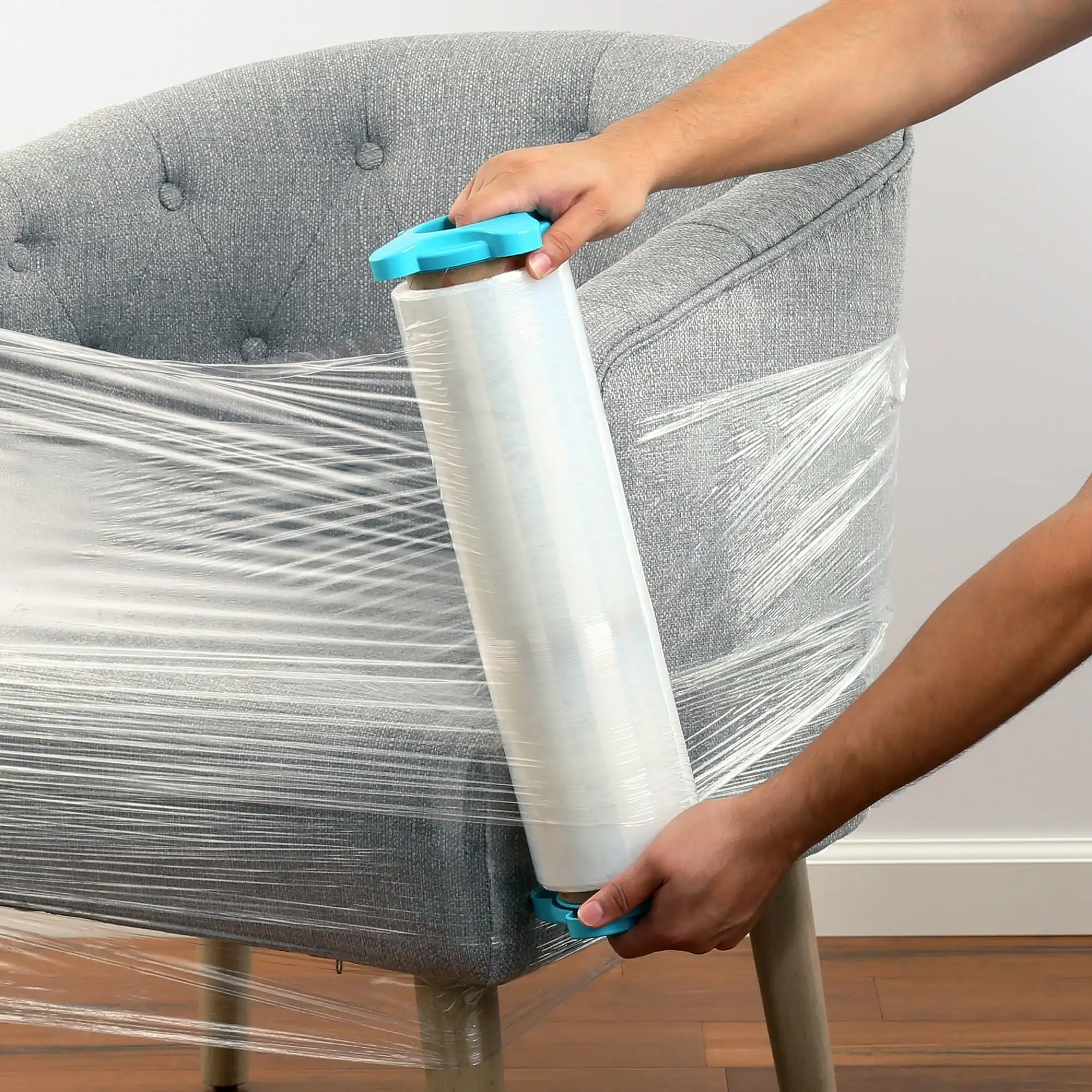 

Easy Roll Stretch Wrap, 15 in x 1000 ft, Easy Unwind, Clear Plastic, 1 Roll