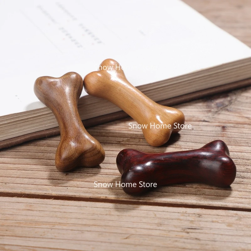 Green Sandalwood Small Bones Wenwan Hand Piece Wooden Massage Scraping Fun Wood Carving Handicrafts