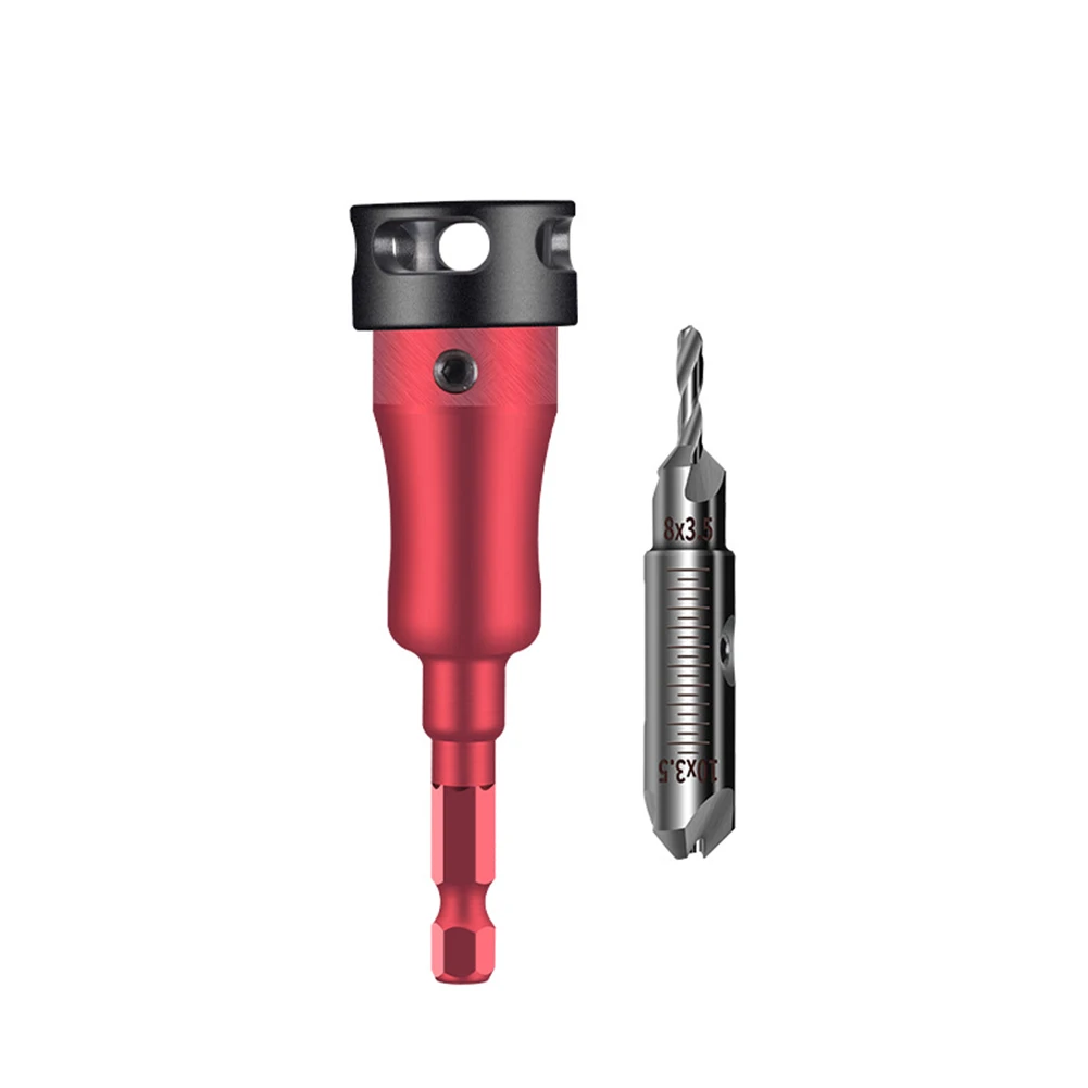 Efficient Depth Adjustable Drill Bit Set for Metal and Wood Easy Removal and Installation with Compact Packaging