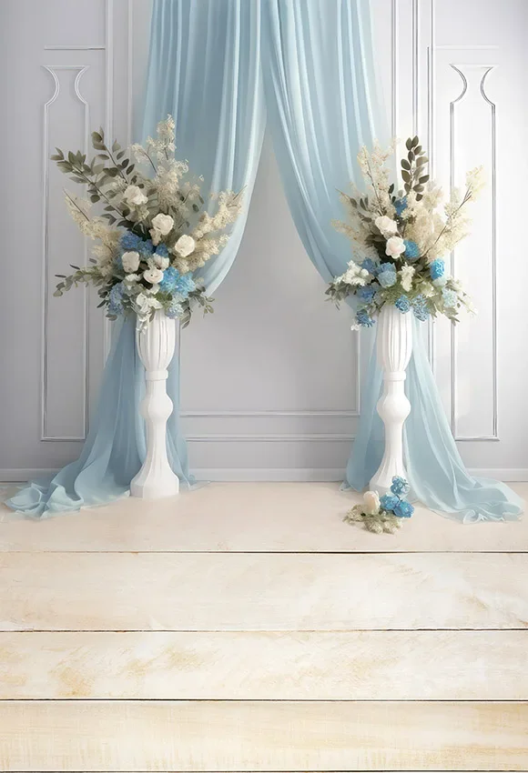 Mehofond การถ่ายภาพพื้นหลังโค้งดอกไม้ในร่มผ้าม่านหน้าต่างวันเกิดงานแต่งงานคุณแม่ฉากหลังของตกแต่งภาพ