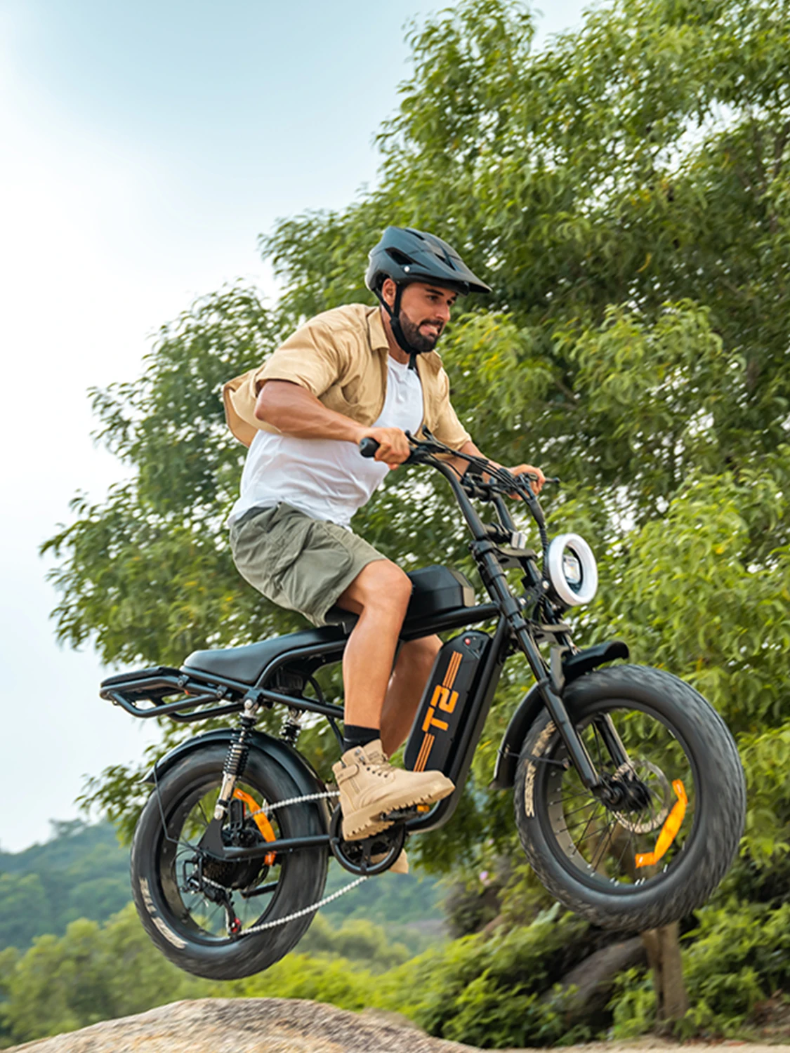 AliExpress URLIFE E-Bike 250W Peak Electric Mountain Bike 48V 15.6Ah Removable Battery 28MPH 100 Mile Range 20X4" Fat Tire Free Shipping UK Black