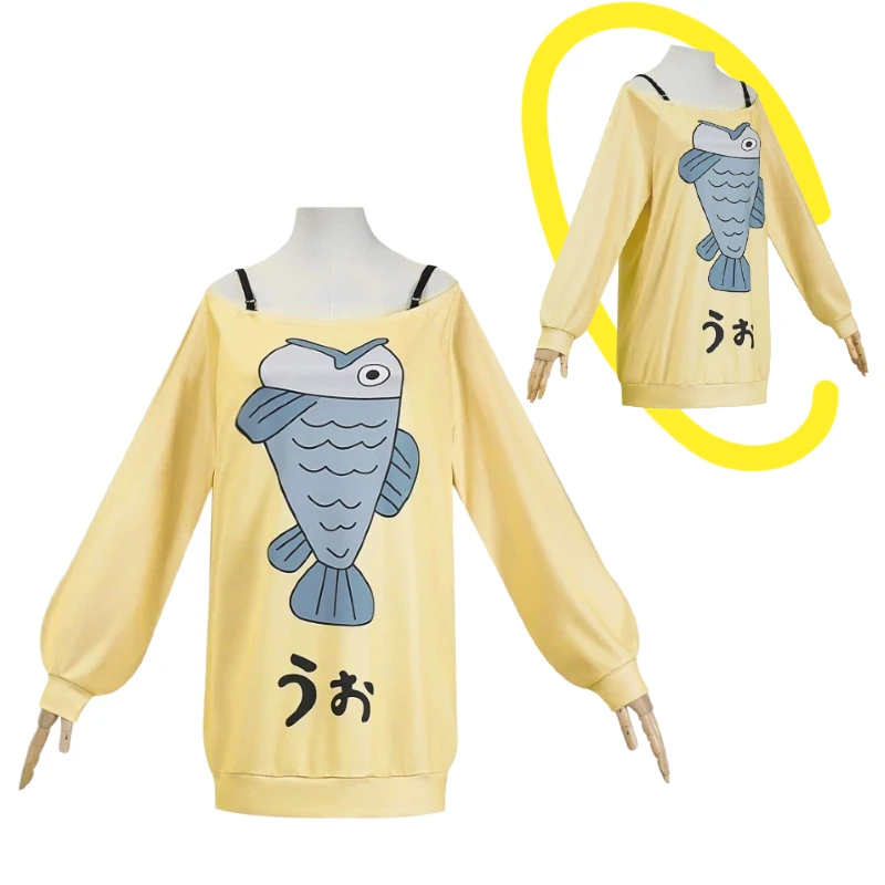 

Anime Ayase Momo Cosplay Costume Yellow Hoodie Coat Suit for Adult Women Halloween Carnival Party Roleplay Outfits Daily Cos