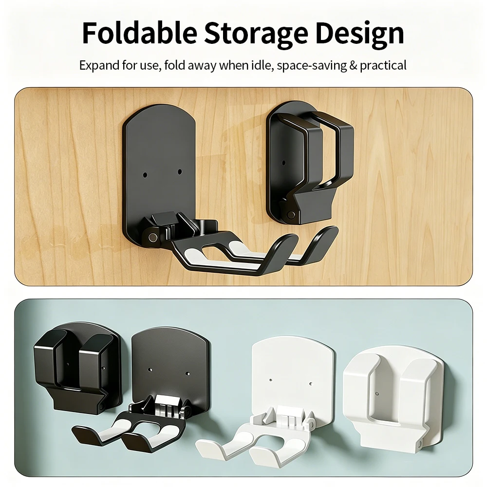 Picture 4: Wall Mounted Game Controller Bracket Base No Punching Required Controller Storage Rack For Gaming Headset Bracket