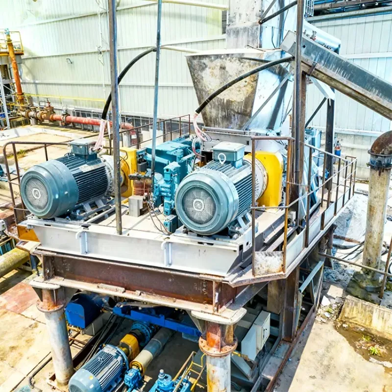 Heavy Duty Double Roll Crusher For Primary Secondary Crushing Soft Medium Hard Materials Adjustable Discharge Size Efficiency