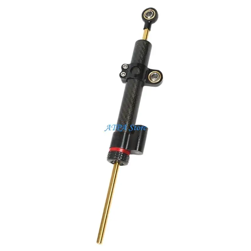 U13C Strong 345mm Carbon Fiber Motorcycle Steering Damper For Improved Stability At High Speeds