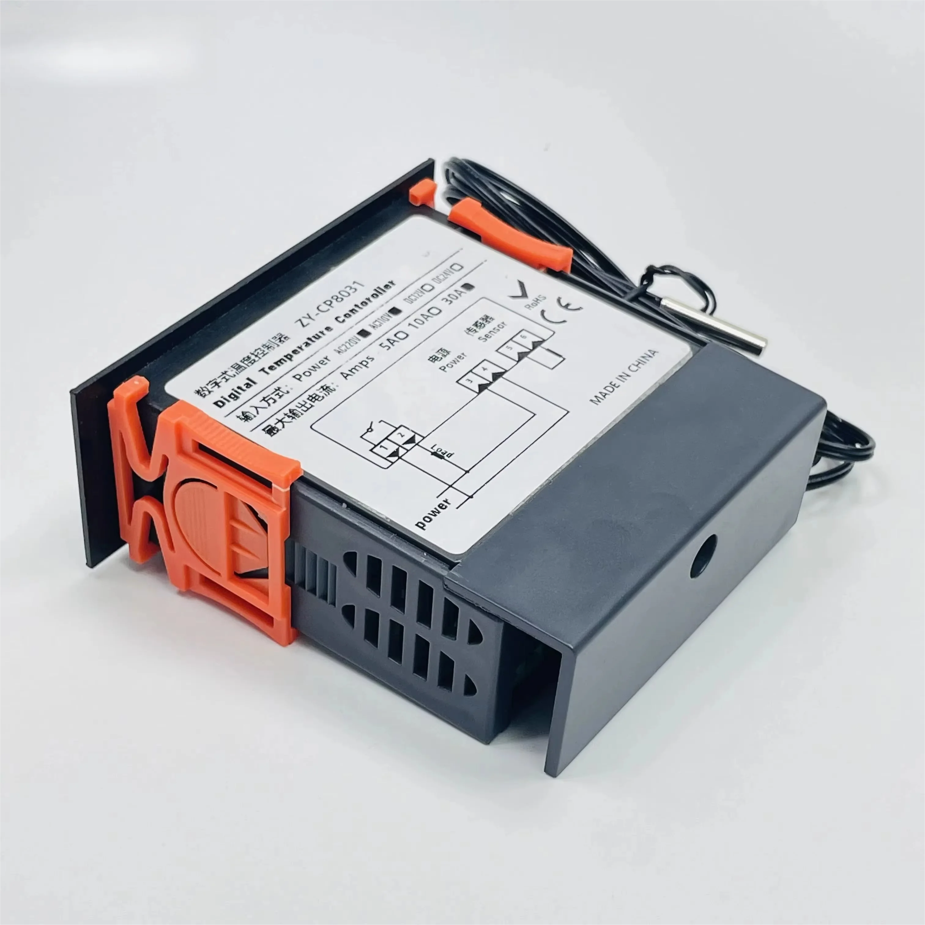 Digital Touch Screen Plastic Temperature Controller Thermostat Thermostat Control LED Display Sensor OEM Fast Delivery