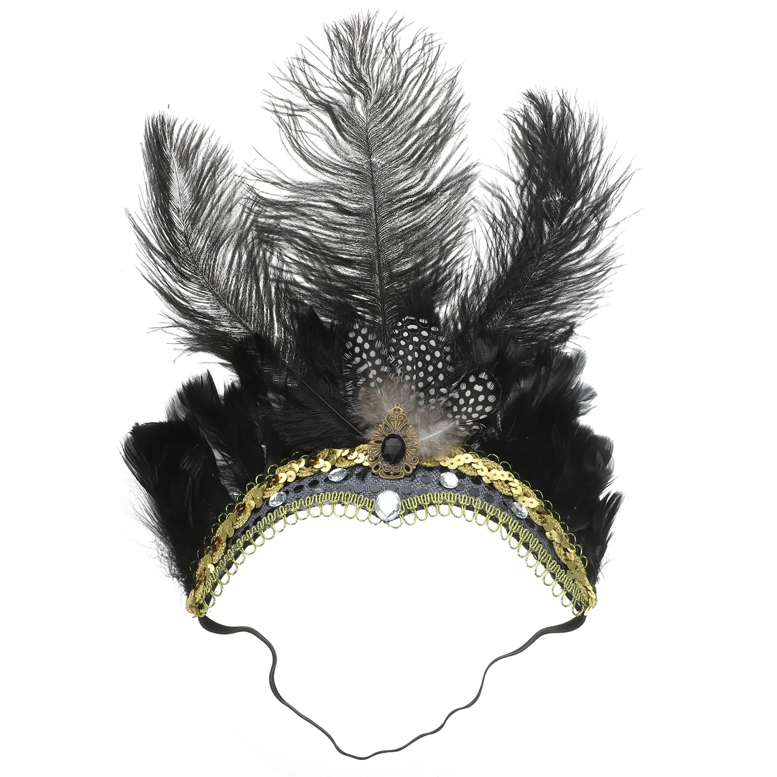 

Headpiece For Women Lightweight Plumage Fascinator Headband Decorative Party Carnival Accessory Fashion Hairpiece