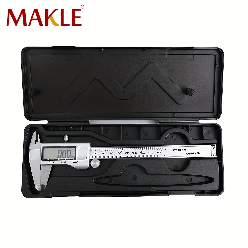 

MAKLE 0-150 мм 6-дюймовый высококачественный цифровой штангенциркуль цифровой электронный штангенциркуль измерительный инструмент