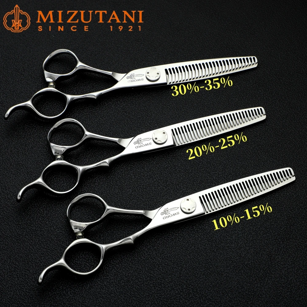 

Mizutani jp440c Professional Barber Scissors with reverse teeth for thinning hair 5.5-6-6.5-7inch