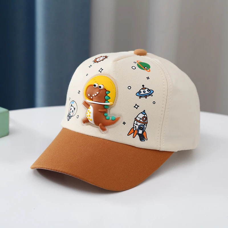 Spring Autumn Child Hat New Sharp Cute Baby Boy Sun Caps Girl Dinosaur Adjustable Child Baseball Hat Cartoon Duck Tongue Caps