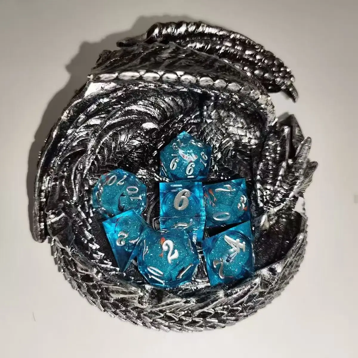 

Dragon Shaped DIce Tray DND Dice Box Tray For Storaging Resin Dices Role Playing Games Dice Player Resin Dice Tray Box Case