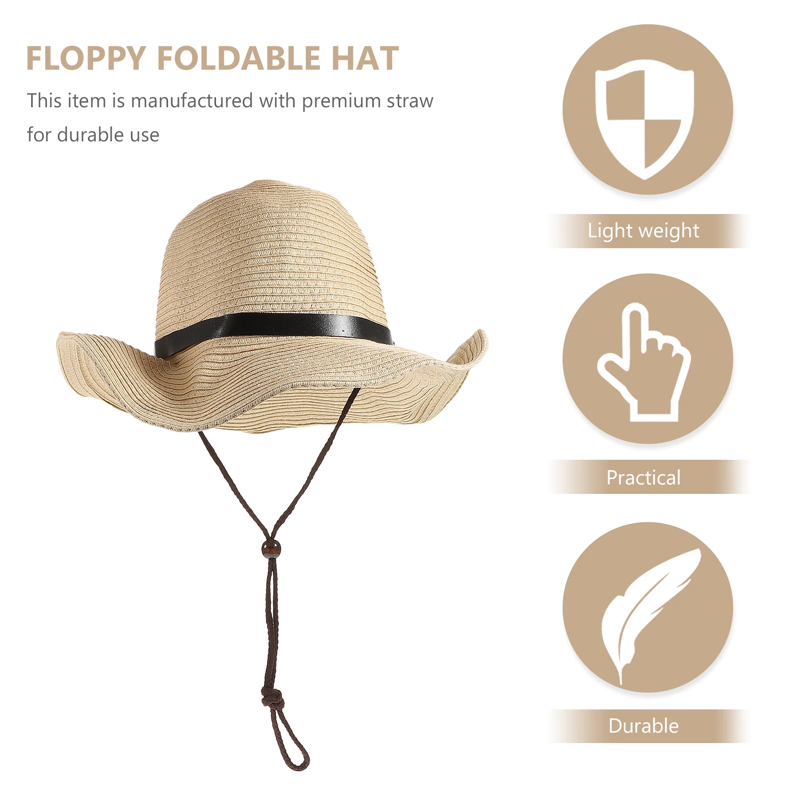 

Wide Sunscreen Denim Hat Brim Beach Floppy Foldable Ultraviolet Light Accessories Men Hats for