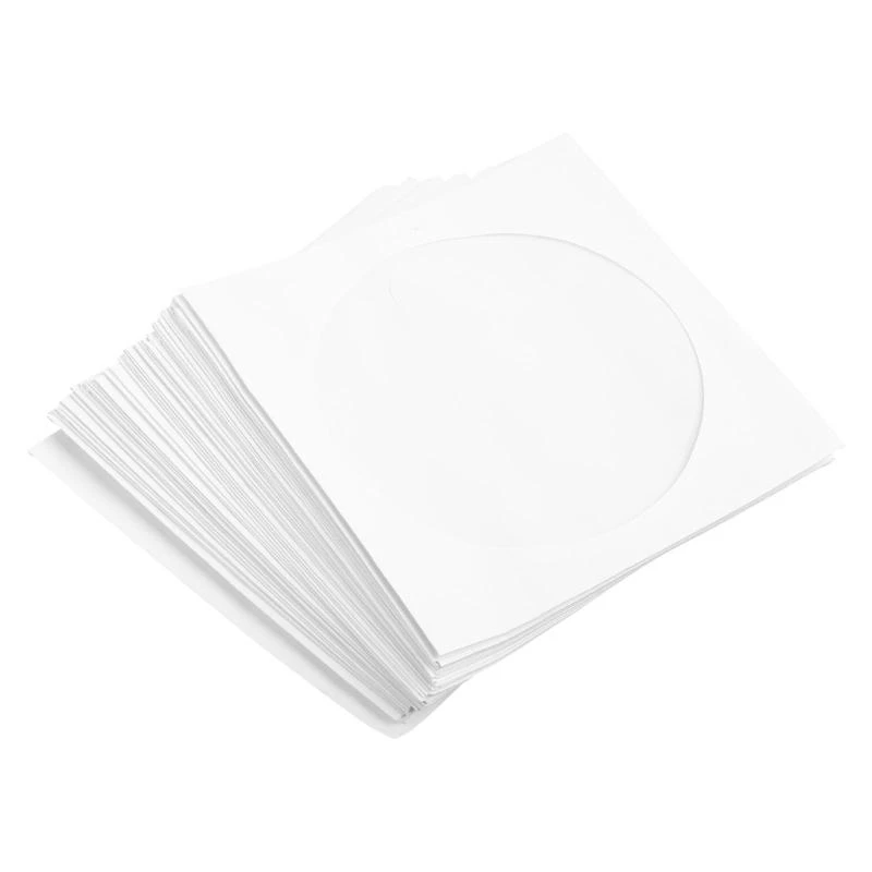 090F 50 pcs 5inch Paper DVD Flap for Case Cover Envelopes Set