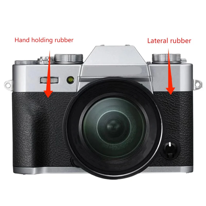1 conjunto novo corpo de borracha capa frontal borracha polegar aperto peças reposição para fuji fujifilm X-T10 X-T20 xt10 xt20 câmera