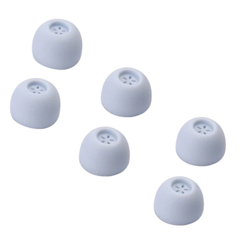 실리콘 이어 버드 팁 교체 EarbudCaps 이어팁 팁 3 쌍 내부 구멍 버드 용 4mm ​​실리콘 귀마개 4