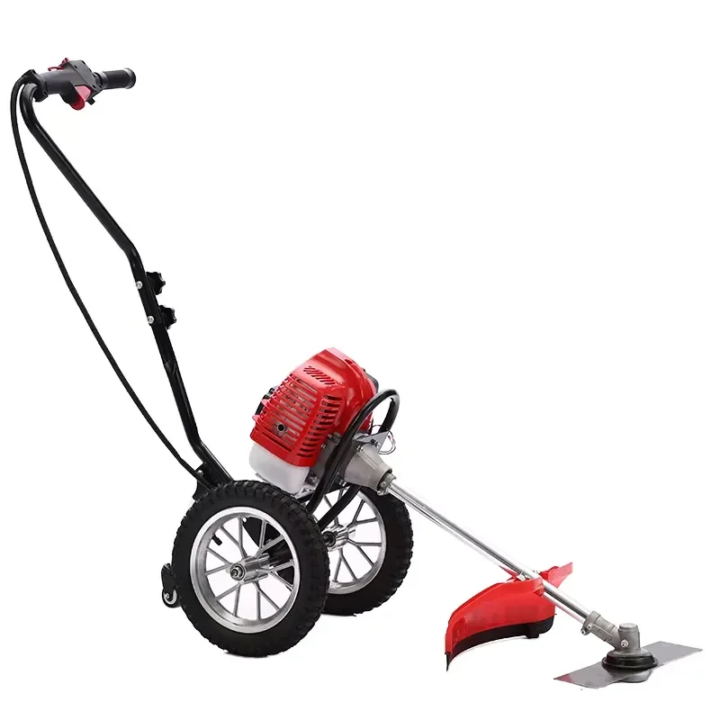 Hot Selling 52cc Petrol Nylon Lawn Mower Garden Grass Trimmer with Weeding Push for Brush Cutting for All Major Brands