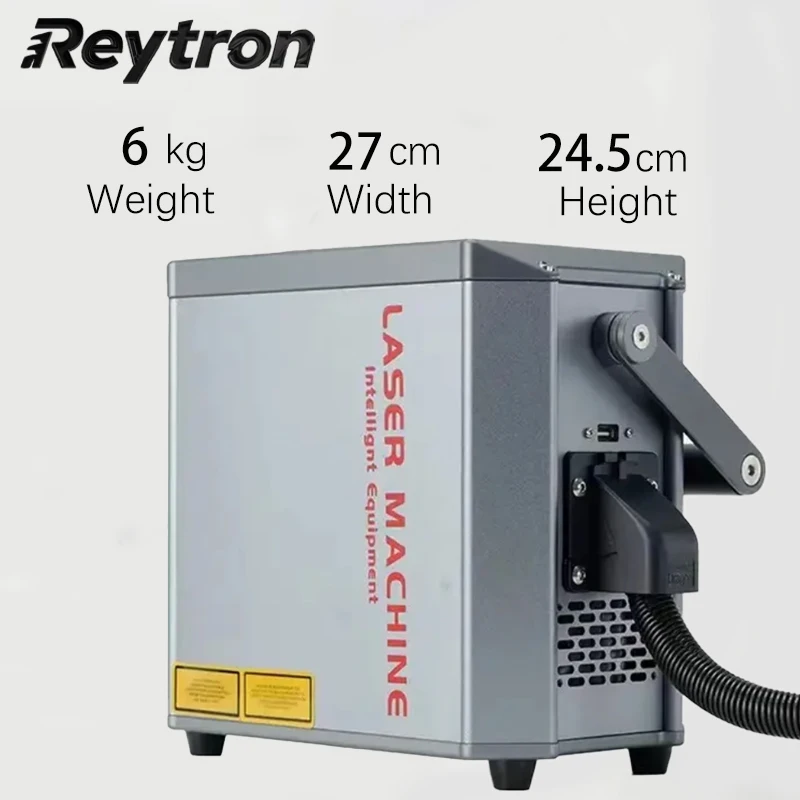 30W MAX Handheld Fiber Laser Engraver for Metal Sheets, Painted Wood & Large Surfaces, Durable Design with Fast Speed