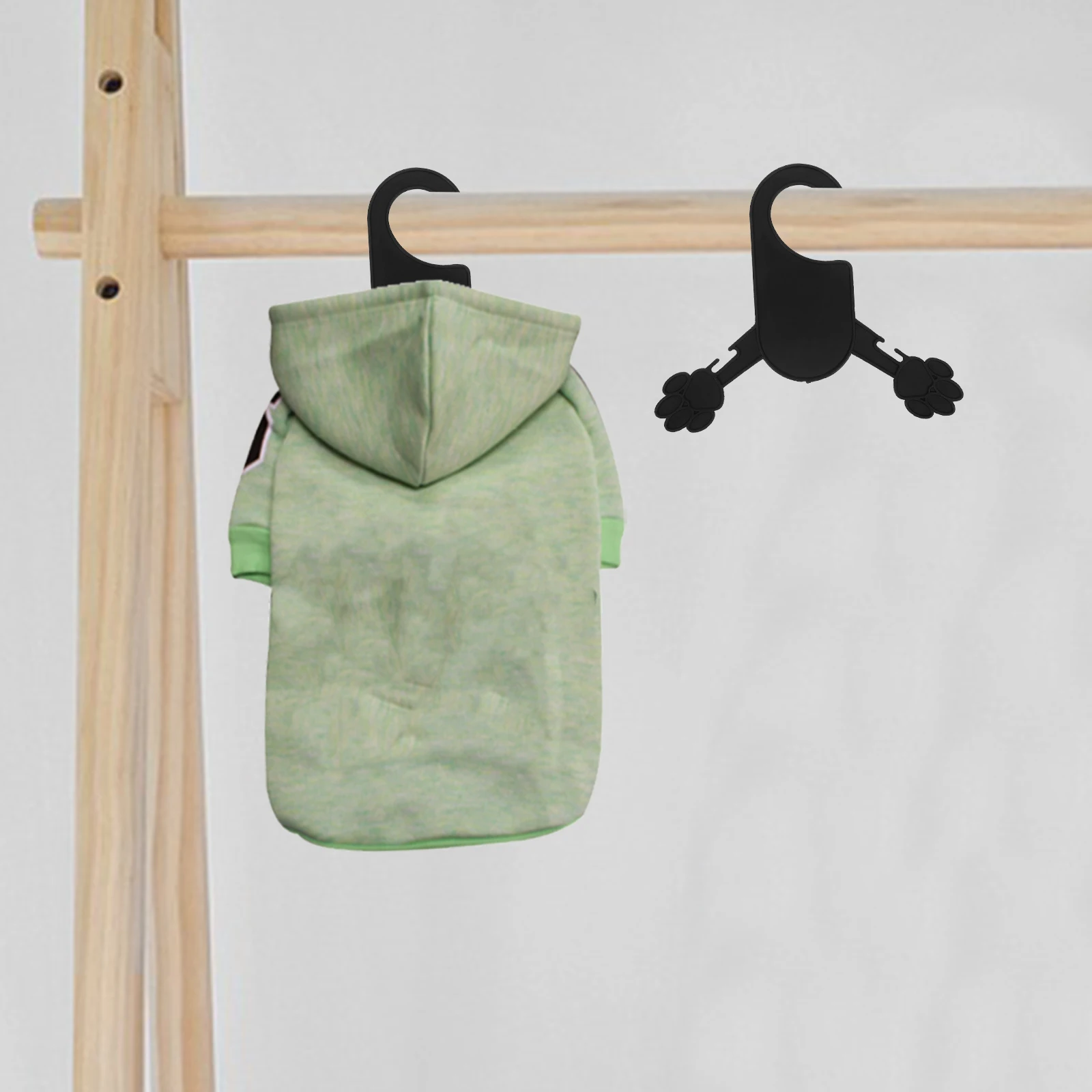 

10 pcs Pet Clothes Hanger Durable Plastic Dog Cat Wardrobe Coat Hangers Small Child Size Practical Neat Organized