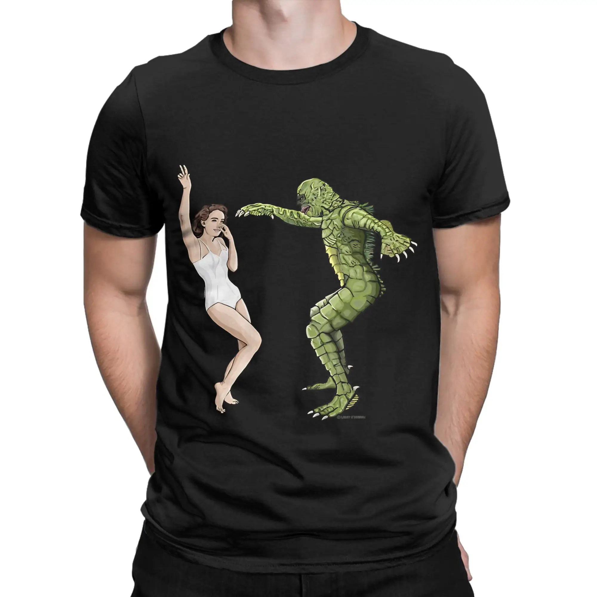 Do the cCreature Swim Funny 100% Cotton T-Shirt cCreature from the Black Lagoon Tops Tees For Men