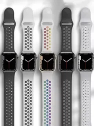 Per cinturini Apple Watch 44mm 40mm 49mm 45mm 41mm 42mm Silicone per bracciale nike correa iWatch Series 10 9 8 7 6 5 Ultra 2 band