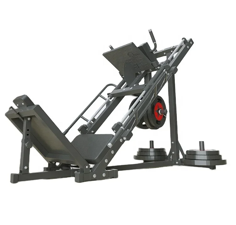 New Design Strength Training Huck Squat Power Rack 45 Degree Leg Press Machine Functional Fitness Gym Equipment