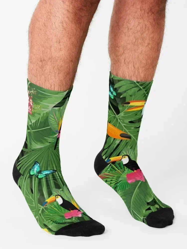Toucan tropic Socks short basketball sport golf Socks Man Women's