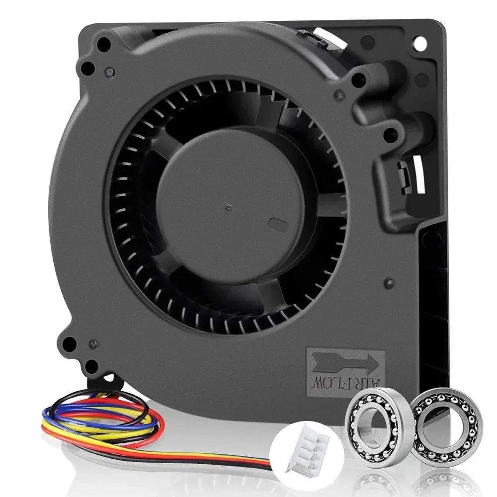 12032 Dual Ball DC Blower Centrifugal Fan 24V 4Pin PWM Big Airflow for Bambu lab VORON 3D Printer Model Auxiliary Cooling Fan