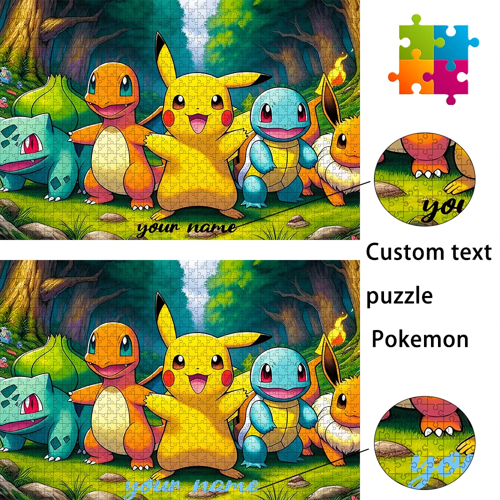 

Pokemon Pikachu custom text 35/300/500/1000pcs, high-definition customization，Various styles，Custom names, quotes